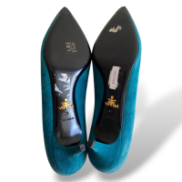Scarpin Prada Camurça Turquesa - 38