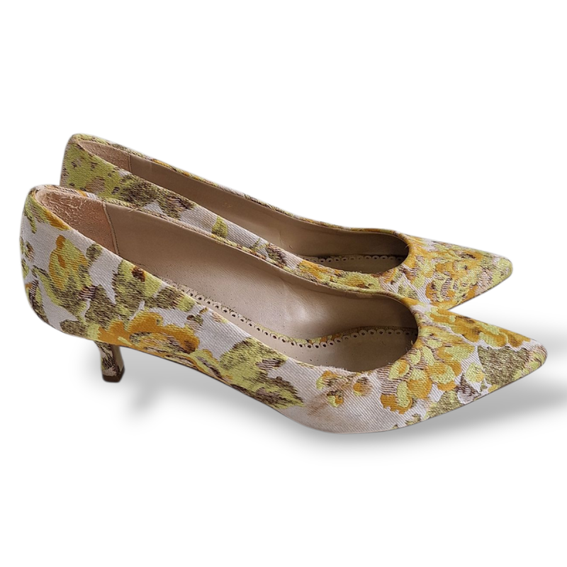 Scarpin Stella McCartney Flores Amarelas-37 Scarpin Stella McCartney Flores Amarelas-37