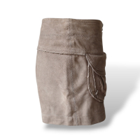 Shorts Cris Barros Couro Marrom - 40 