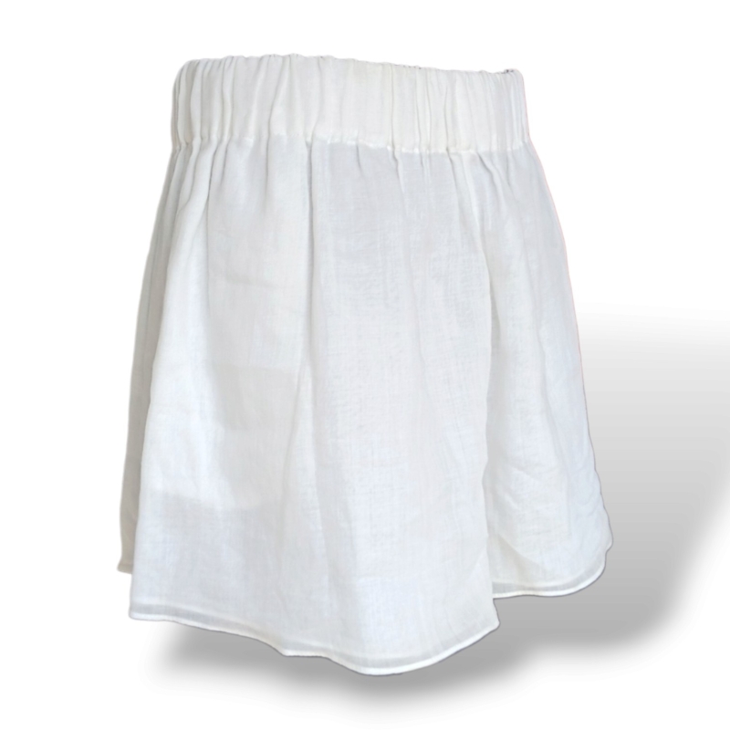 Short Cris Barros Linho Branco - 38 