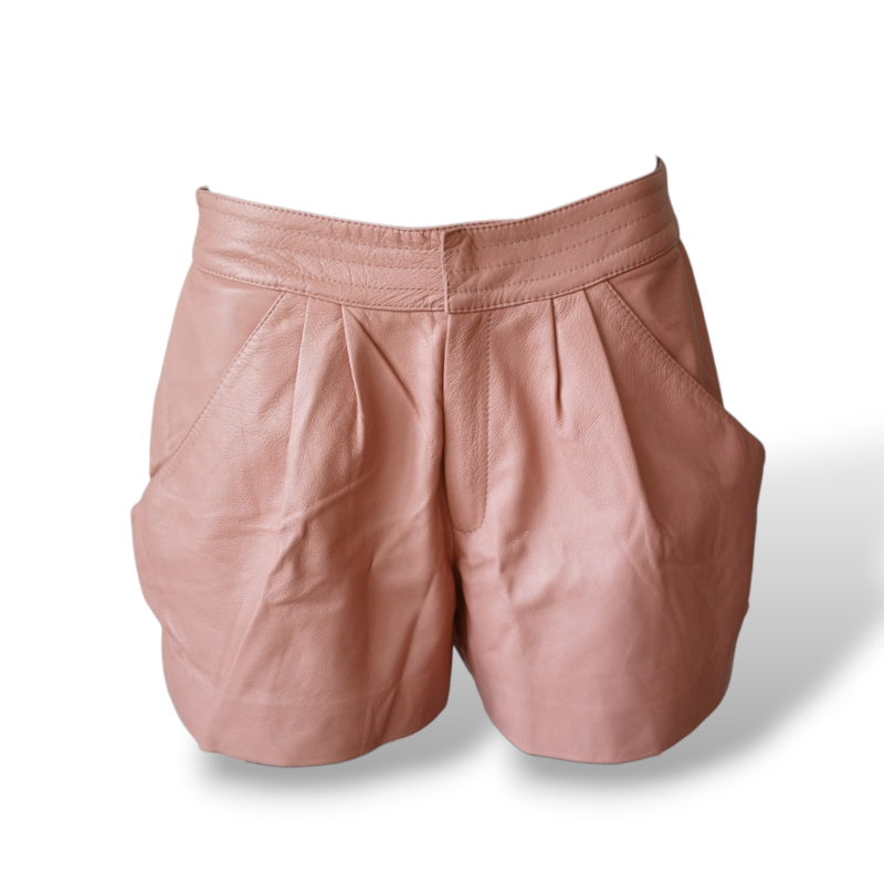 Shorts Patricia Motta Couro Rosa - 42