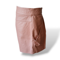 Shorts Patricia Motta Couro Rosa - 42 Shorts Patricia Motta Couro Rosa - 42