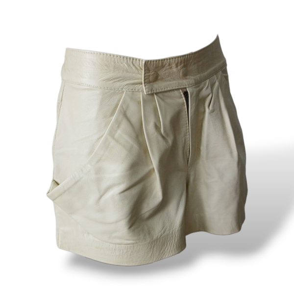 Shorts Talie NK Couro Off White - 42