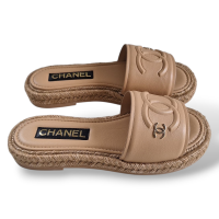 Slide Chanel Bege Corda-35