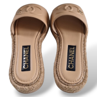 Slide Chanel Bege Corda-35
