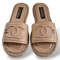 Slide Chanel Bege Corda-35