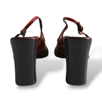 Slingback Prada Vinho com Debrun Vermelho-35