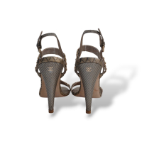 Slingback Chanel Chain Metalizada Dourada - 36 Slingback Chanel Chain Metalizada Dourada - 36