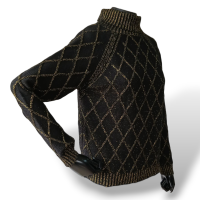 Suéter Iorane Preto com Dourado-P