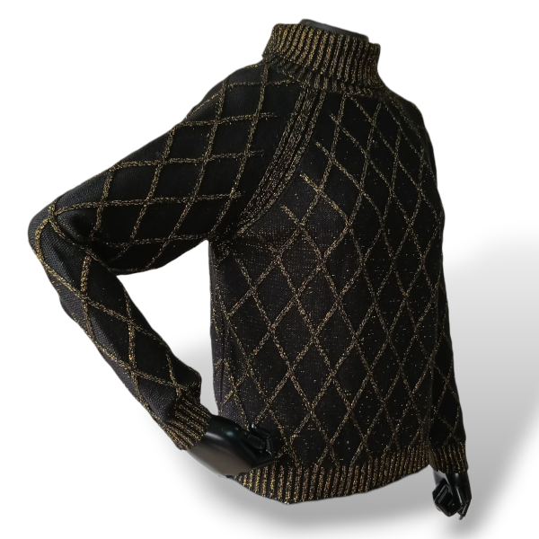 Suéter Iorane Preto com Dourado-P