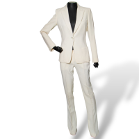Terno Emilio Pucci de Lã Off White 