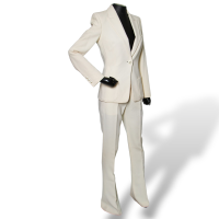 Terno Emilio Pucci de Lã Off White 