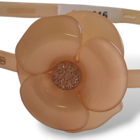 Tiara Alexandre de Paris com Flor Bege