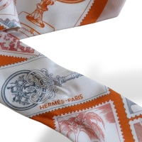 Twilly Hermès Tecido Estampado Twilly Hermès Tecido Estampado