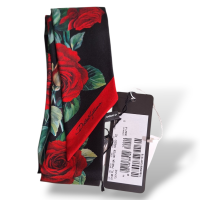 Twily Dolce Gabbana Preto Com Rosas Vermelhas