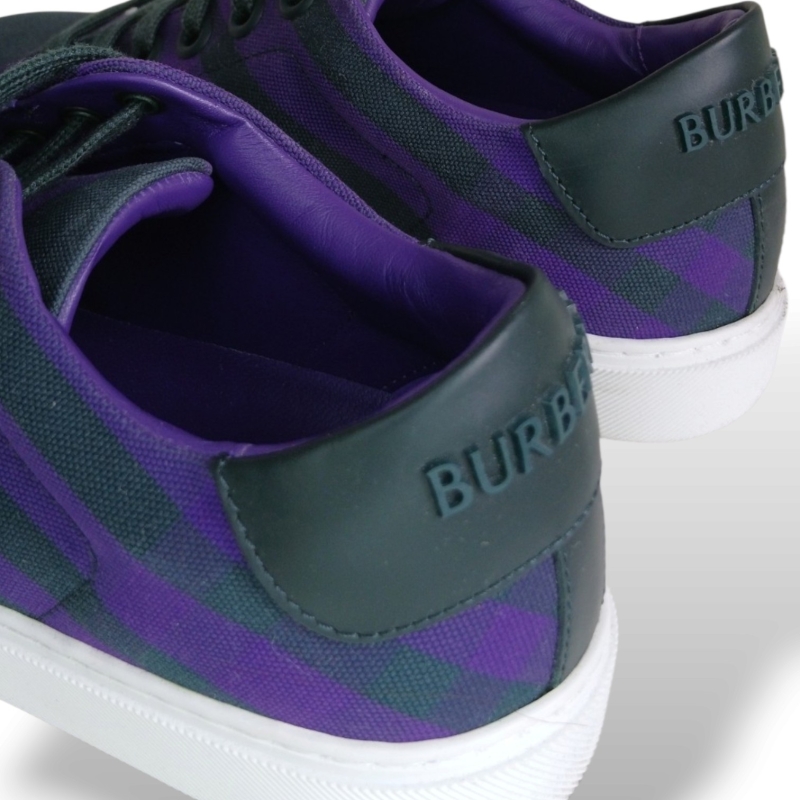 Tênis Burberry Green &amp; Purple Check - 34 