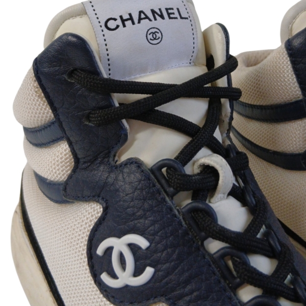 Tênis Chanel Higth Top Bicolor - 36 