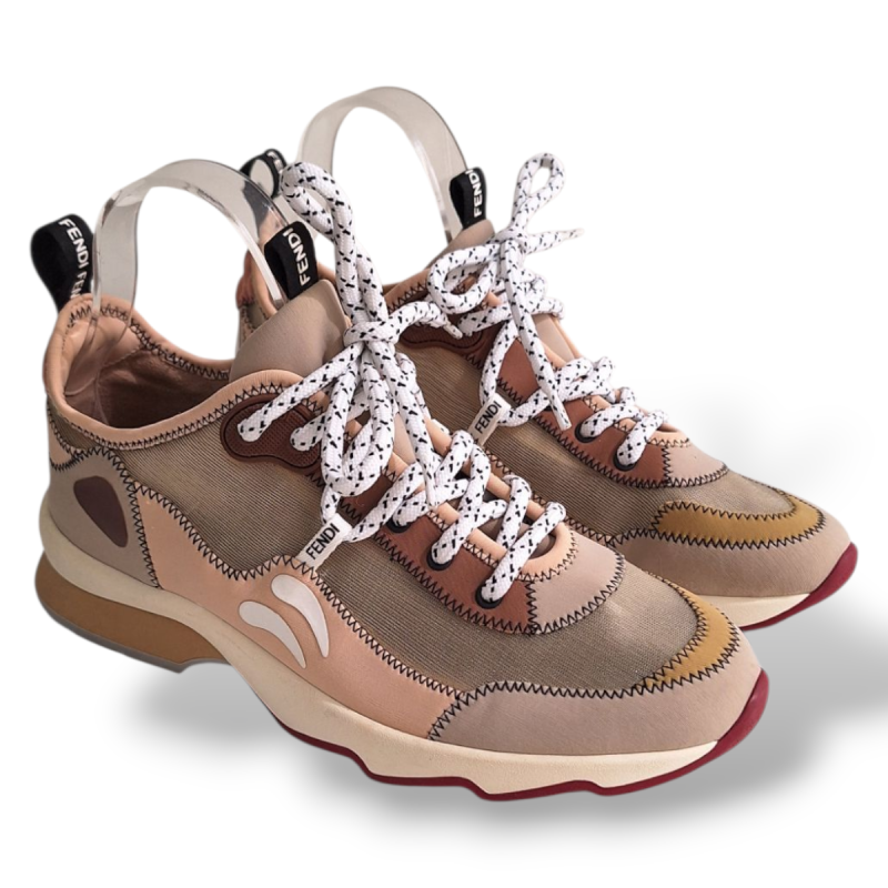 Tênis Fendi Tons Terrosos - 36 Tênis Fendi Tons Terrosos - 36