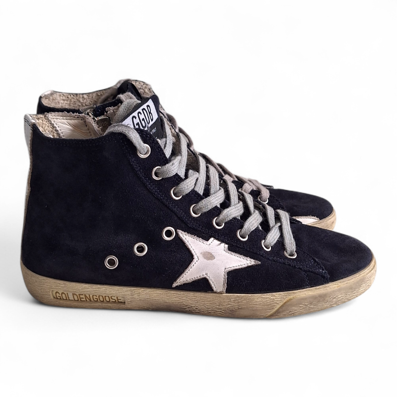 Tênis Golden Goose Cano Alto Preto - 37