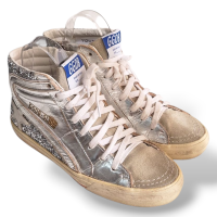 Tênis Golden Goose Prata Cano Longo - 35