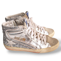 Tênis Golden Goose Prata Cano Longo - 35