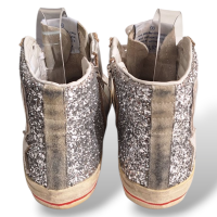 Tênis Golden Goose Prata Cano Longo - 35