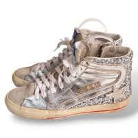 Tênis Golden Goose Prata Cano Longo - 35