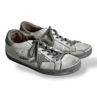 Tênis Golden Goose Branco com Prata-38