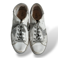 Tênis Golden Goose Branco com Prata-38