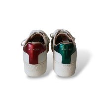 Tênis Gucci Ace Bee Plataforma Branco - 37 Tênis Gucci Ace Bee Plataforma Branco - 37