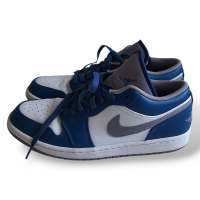 Tênis Air Jordan 1 Azul e Branco-42,5