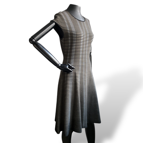 Vestido Adolfo Dominguez Preto com Marrom - M