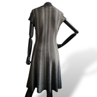 Vestido Adolfo Dominguez Preto com Marrom - M