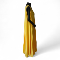 Vestido Adriana Degreas Amarelo Plissado - P 