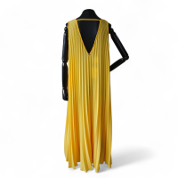 Vestido Adriana Degreas Amarelo Plissado - P 