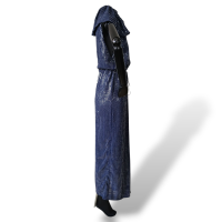 Vestido Adriana Degreas com Lantejoula Azul Marinho-P