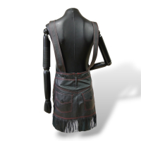 Vestido Andrea Bogosian Couro Preto - P Vestido Andrea Bogosian Couro Preto - P