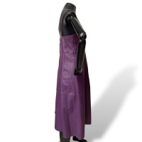 Vestido Animale de Couro Violeta-42