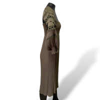 Vestido BoBô Verde Militar Estilo Boho-36