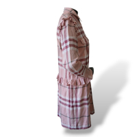 Vestido Burberry House Check Rosa - 40 Vestido Burberry House Check Rosa - 40