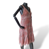 Vestido Burberry Brit Seda Estampada-42 Vestido Burberry Brit Seda Estampada-42