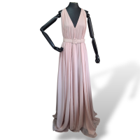 Vestido Candy Brown em Tecido Rosa-46