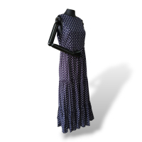 Vestido Carol Bassi Poá Azul Marinho - 40 Vestido Carol Bassi Poá Azul Marinho - 40