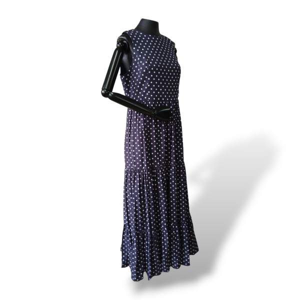 Vestido Carol Bassi Poá Azul Marinho - 40 