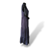 Vestido Carol Bassi Poá Azul Marinho - 40 Vestido Carol Bassi Poá Azul Marinho - 40