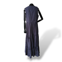 Vestido Carol Bassi Poá Azul Marinho - 40 Vestido Carol Bassi Poá Azul Marinho - 40