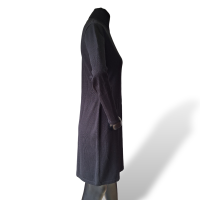 Vestido Carol Bassi em Lã Gola Alta Preto-40 Vestido Carol Bassi em Lã Gola Alta Preto-40