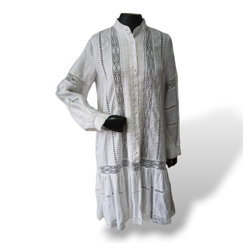 Vestido Carolina Herrera Bordado Branco - P 