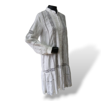 Vestido Carolina Herrera Bordado Branco - P Vestido Carolina Herrera Bordado Branco - P