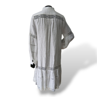 Vestido Carolina Herrera Bordado Branco - P Vestido Carolina Herrera Bordado Branco - P